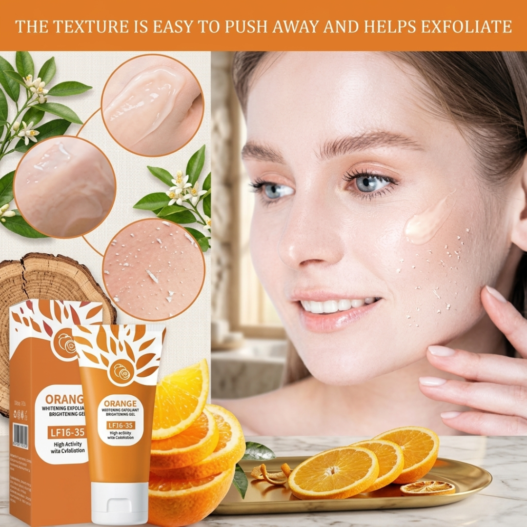 Orange Brightening Exfoliating Gel – Deep Cleanse & Glow Skin Formula