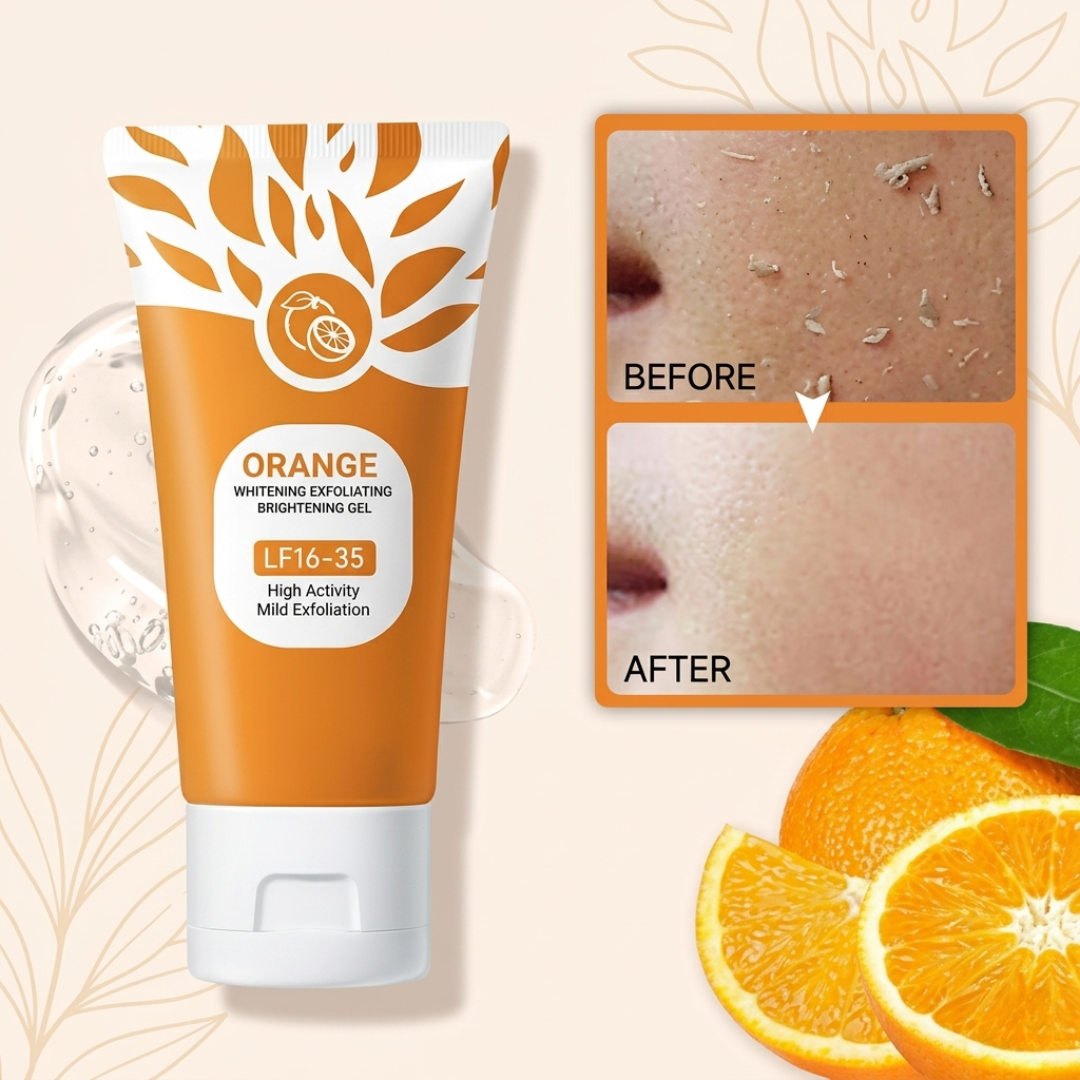 Orange Brightening Exfoliating Gel – Deep Cleanse & Glow Skin Formula